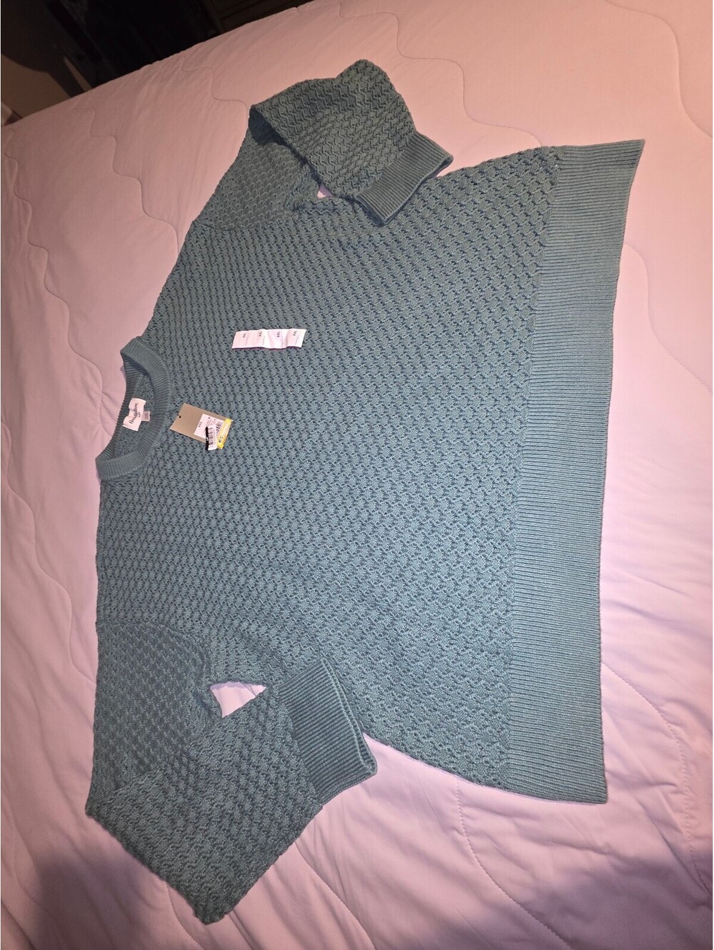 Men Open Work Crewneck Sweater - Goodfellow & Co Size 2XL - green